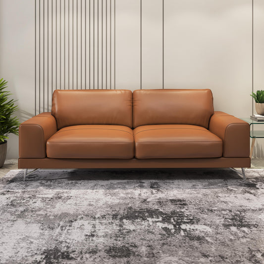 Luxurious 2/3 Seater sofa in Chic tan Brown color