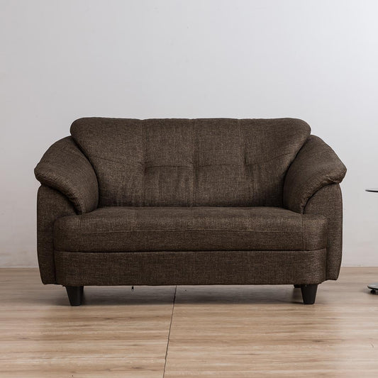 Premium 3/2 Seater Fabric Sofa In Brown Wood Color