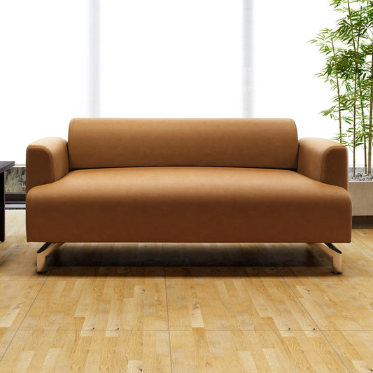 Best Leatherette set of 3+2+1 Sofa Set in Caramel color