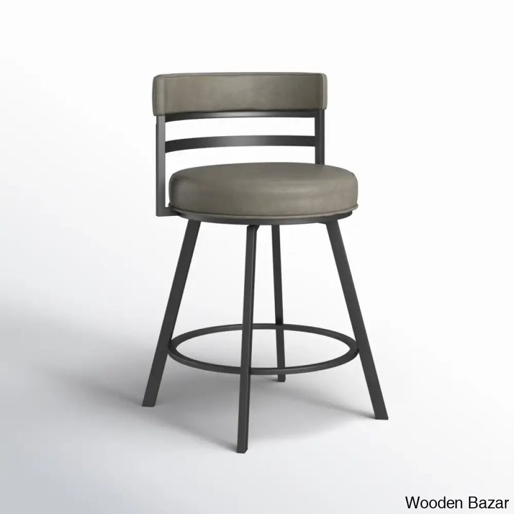 Pullinsa Swivel Upholstered Counter And Bar Stool With Metal Frame