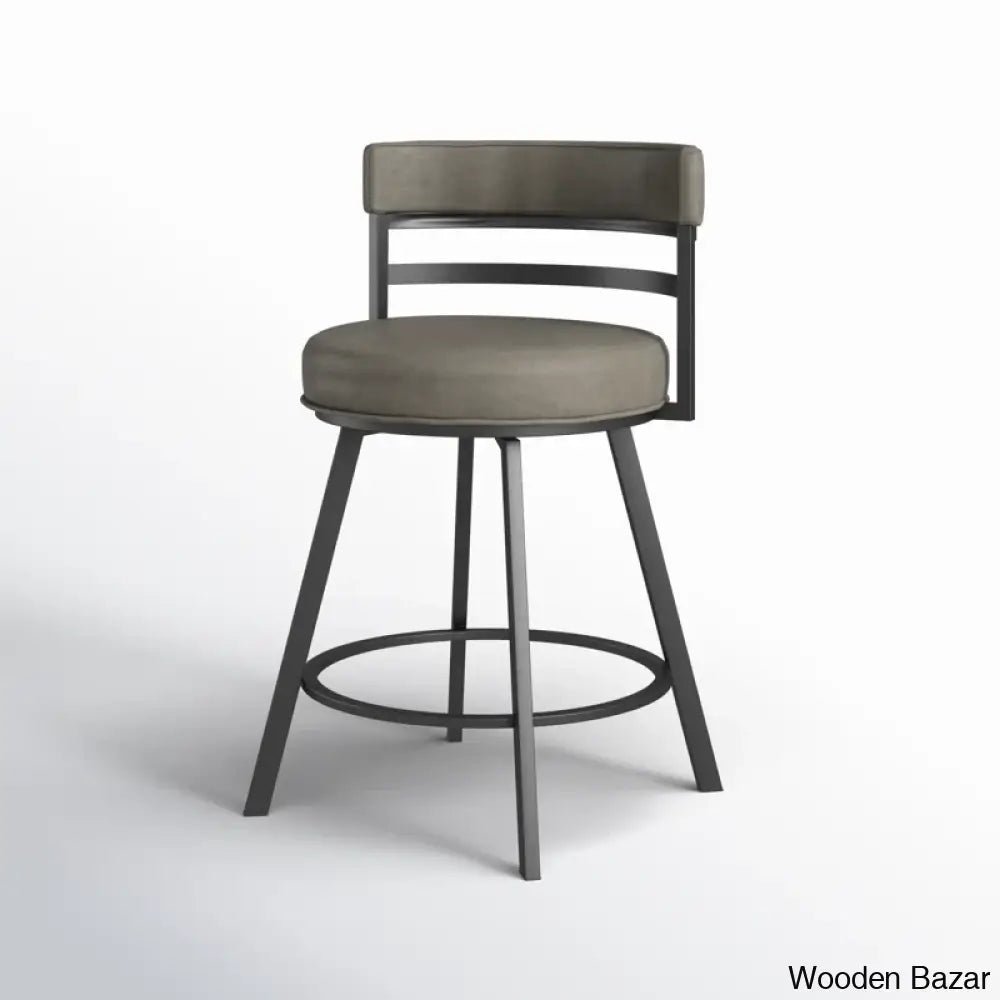 Pullinsa Swivel Upholstered Counter And Bar Stool With Metal Frame