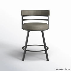 Pullinsa Swivel Upholstered Counter And Bar Stool With Metal Frame