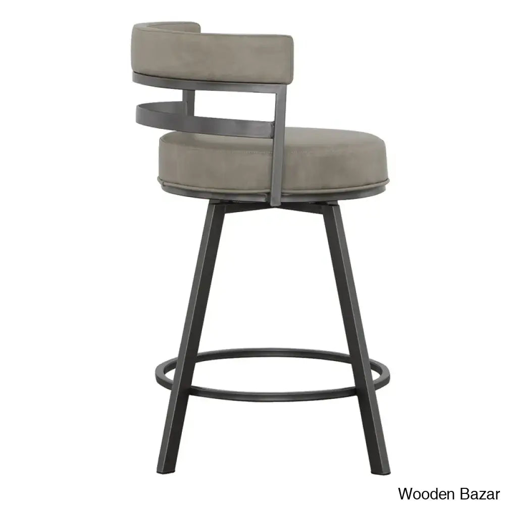 Pullinsa Swivel Upholstered Counter And Bar Stool With Metal Frame