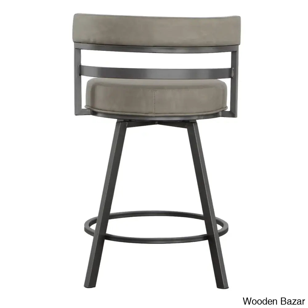 Pullinsa Swivel Upholstered Counter And Bar Stool With Metal Frame