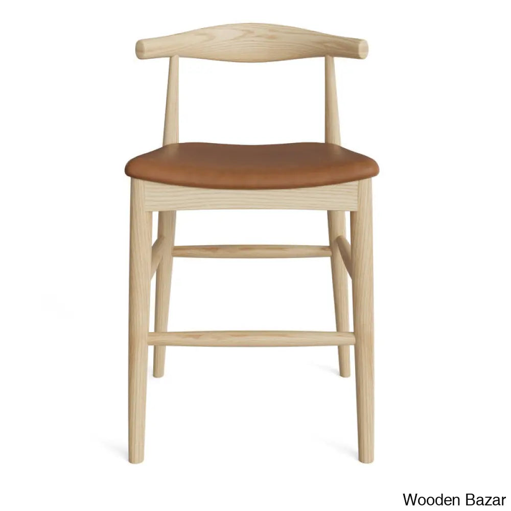 Quimaby Swivel Flynn Solid Ash Wood And Counter Height Stool And Bar Stool