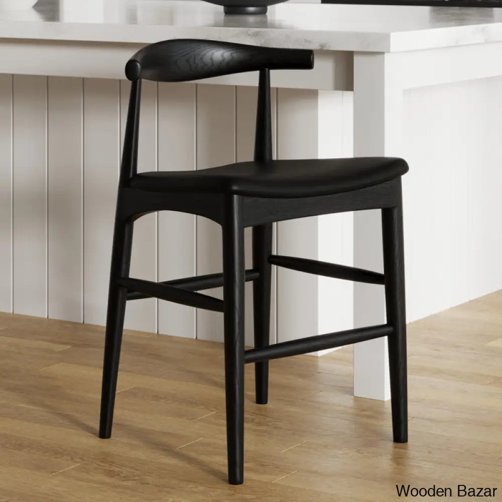 Quimaby Swivel Flynn Solid Ash Wood And Counter Height Stool And Bar Stool