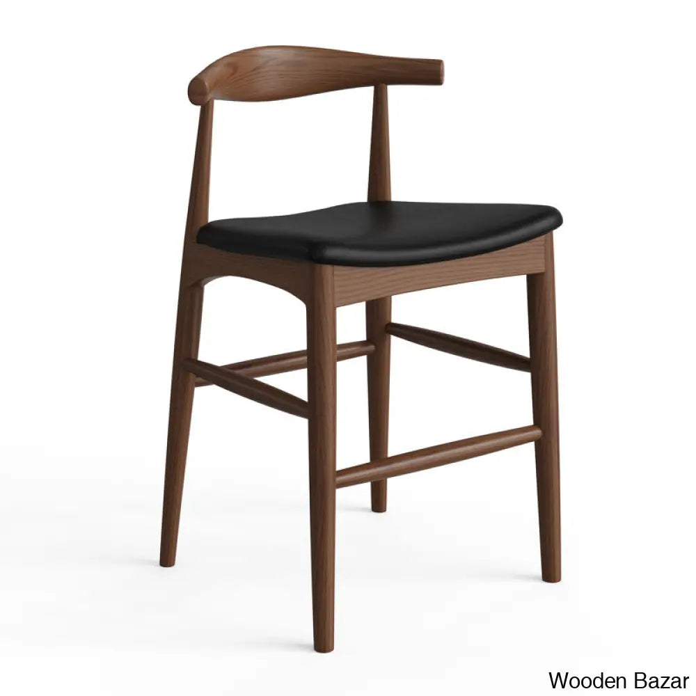 Quimaby Swivel Flynn Solid Ash Wood And Counter Height Stool And Bar Stool