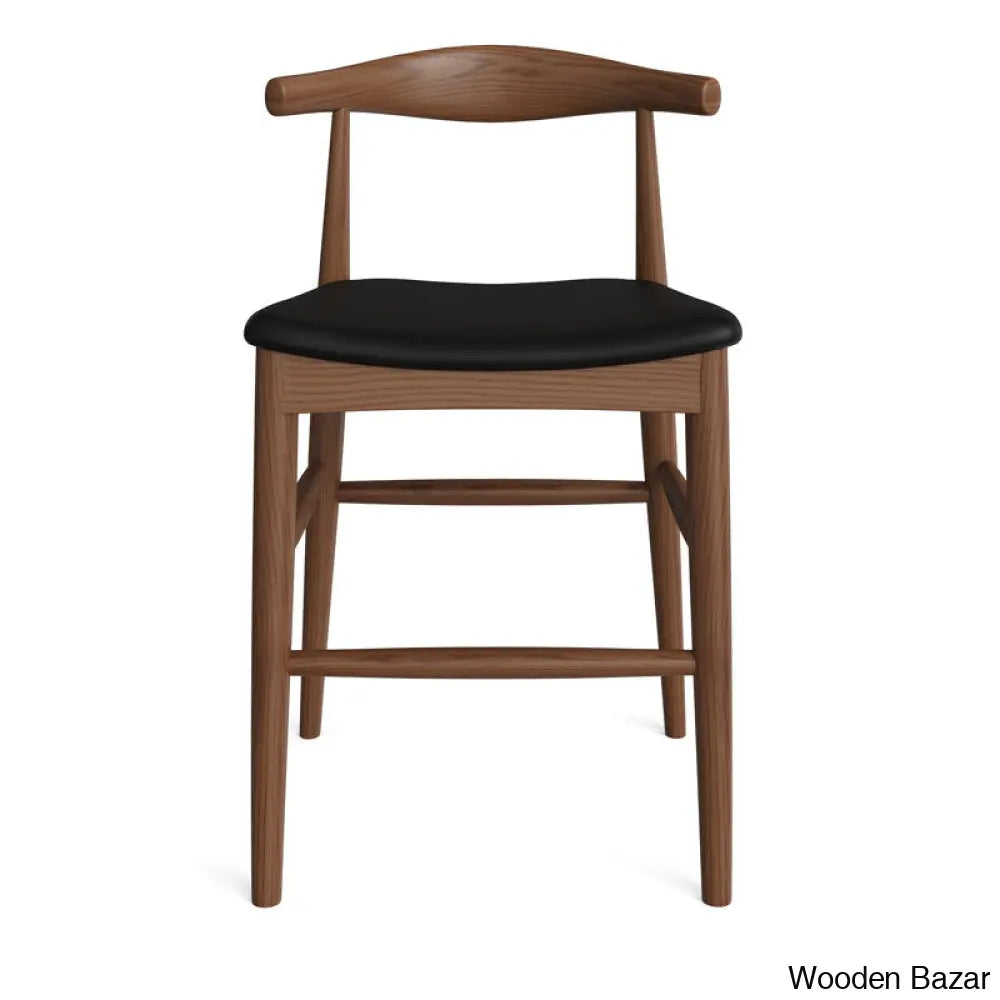 Quimaby Swivel Flynn Solid Ash Wood And Counter Height Stool And Bar Stool