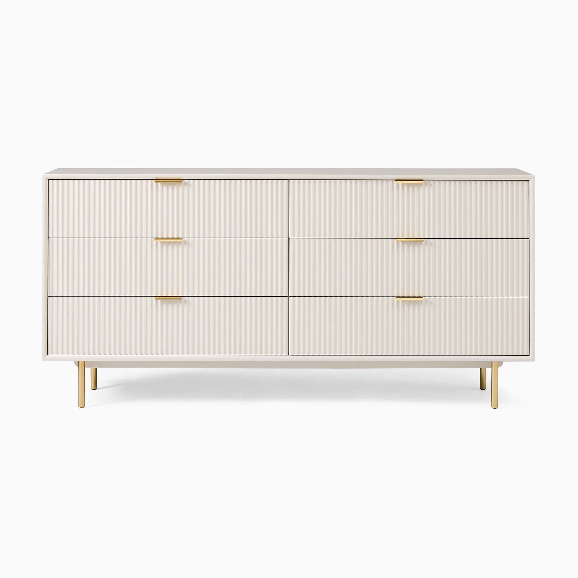 Laexter Wide 6-Drawer Dresser - Wooden bazar