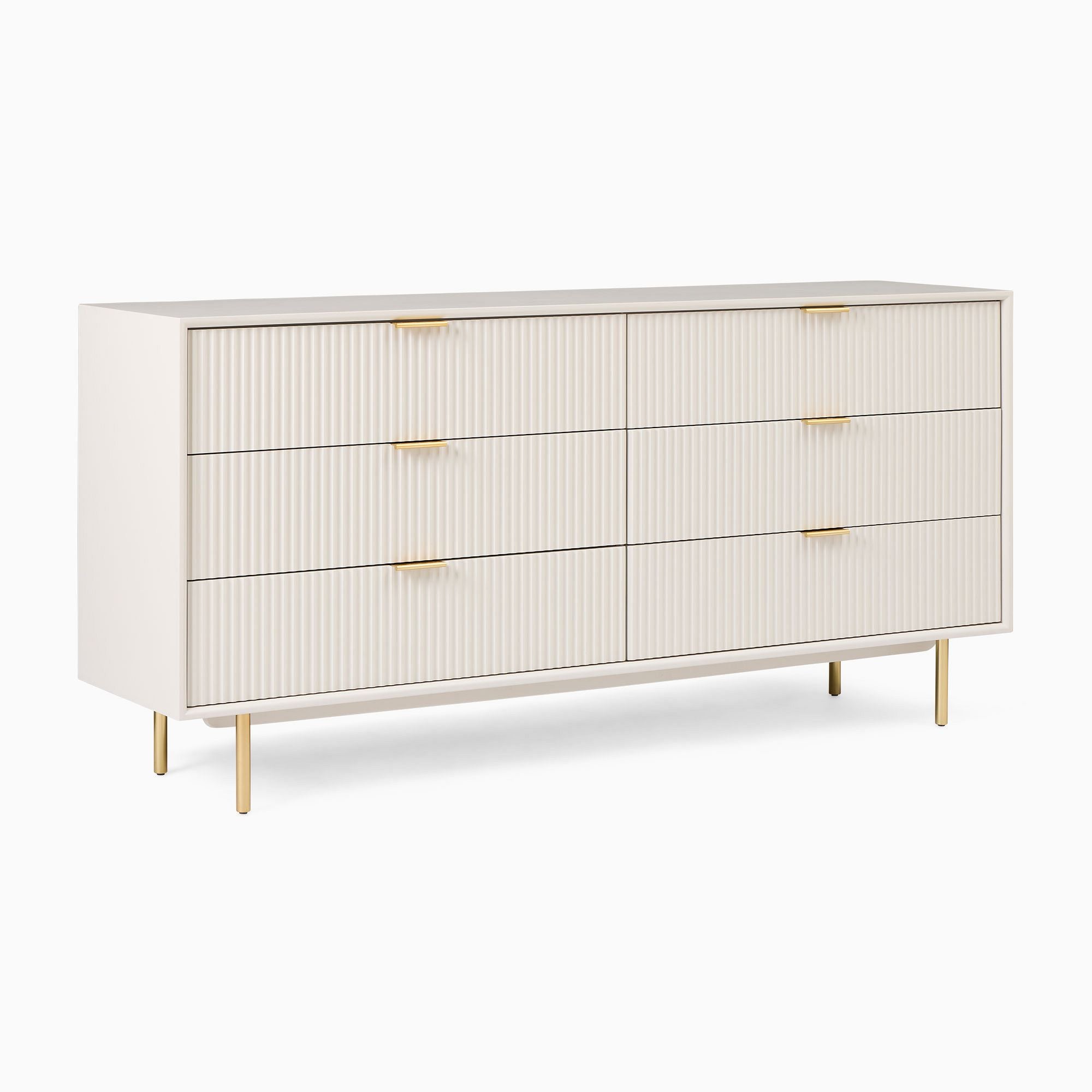 Laexter Wide 6-Drawer Dresser - Wooden bazar