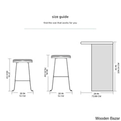 Racettem Swivel Counter And Bar Stool With Metal Frame (Set Of 2)