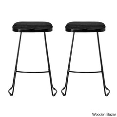 Racettem Swivel Counter And Bar Stool With Metal Frame (Set Of 2)