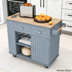 Raegina Kitchen Storage Island With Drop Leaf 5 Wheels And Wine Rack Trolley Cart Cabinet Kitchen