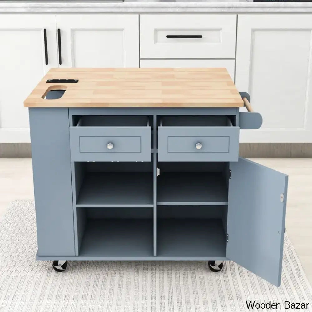 Raegina Kitchen Storage Island With Drop Leaf 5 Wheels And Wine Rack Trolley Cart Cabinet Kitchen