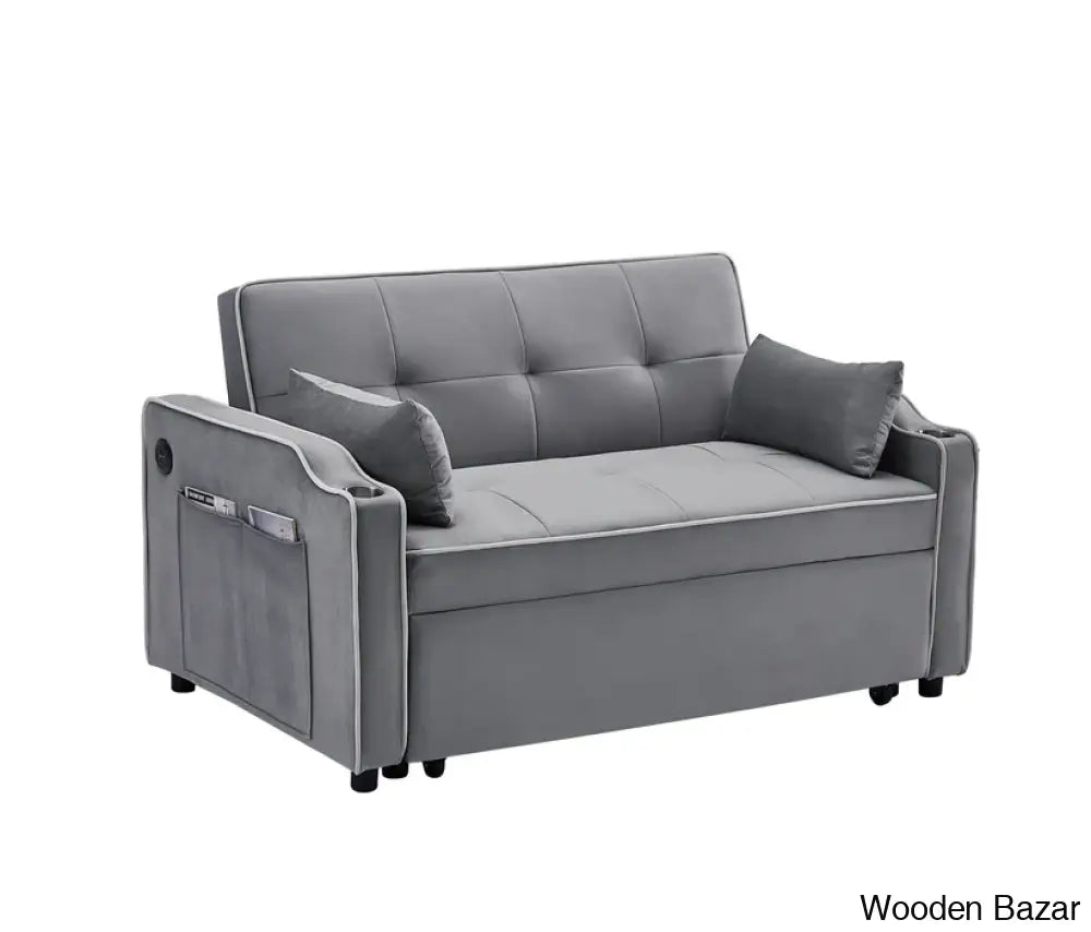 Raener Modern 3 In 1 Convertible Sofa Bed