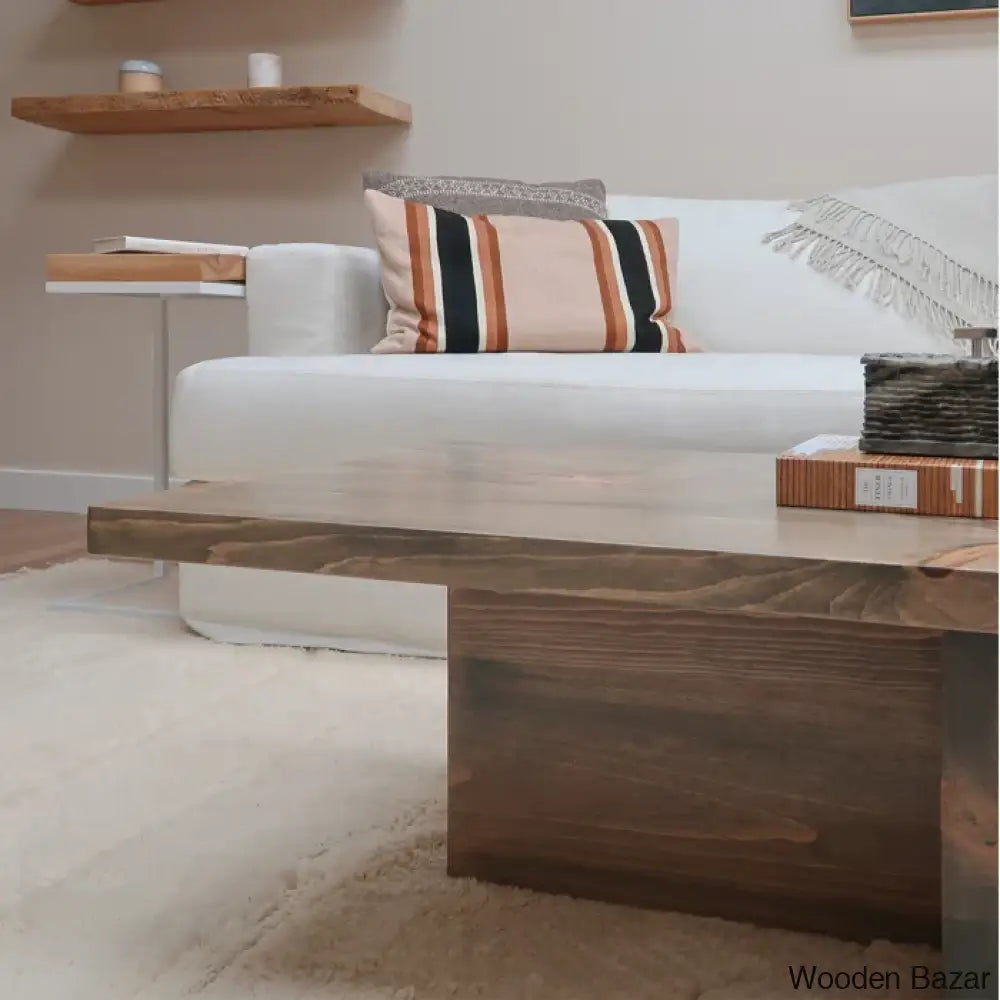 Randolph Solid Wood Coffee Table And Center Table