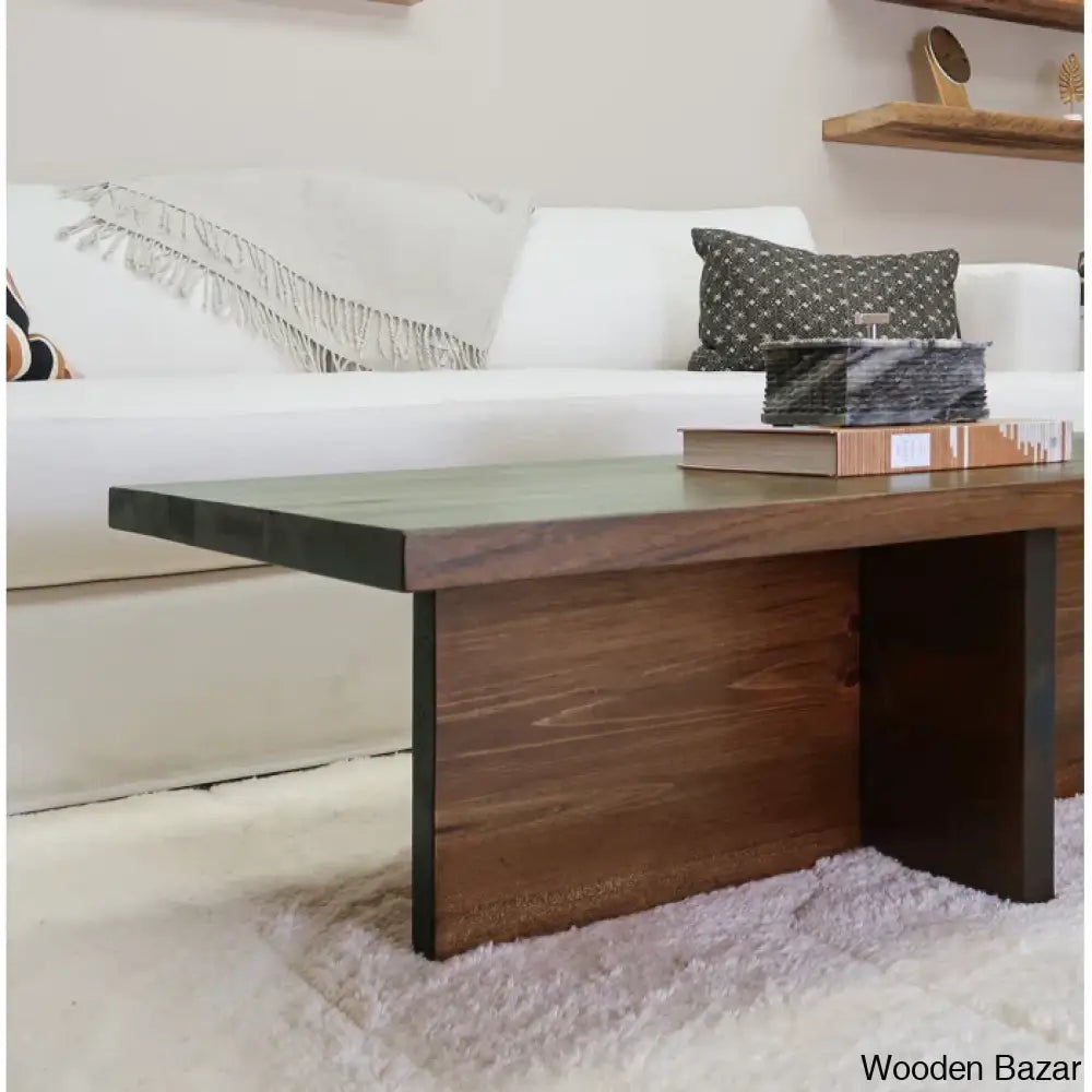 Randolph Solid Wood Coffee Table And Center Table