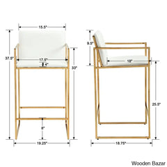 Ransfordo Swivel 25.5’’ Counter And Bar Stool (Set Of 2)