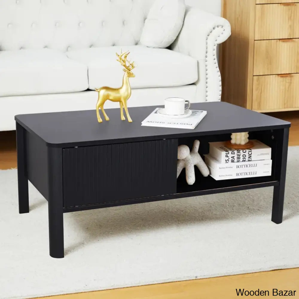 Rawin Coffee And Center Table Black