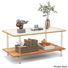 Raynhaml Glass Top Coffee And Center Table