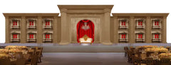 Releno Royal Artistic Fiberglass Wedding Backdrops - Wooden Bazar