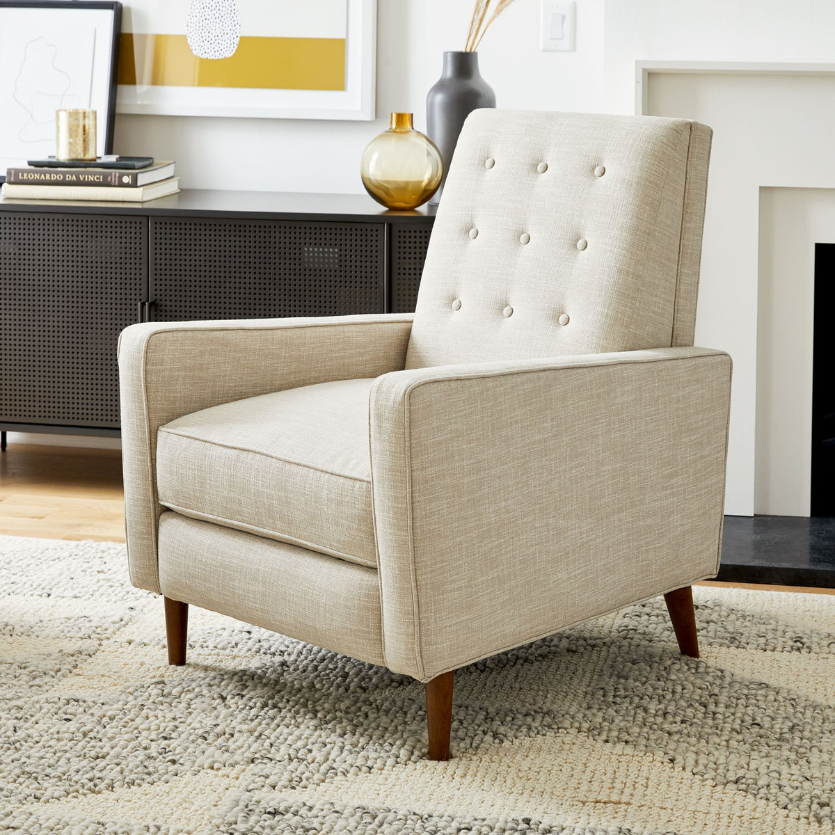 Ponik Mid-Century Recliner - Wooden Bazar