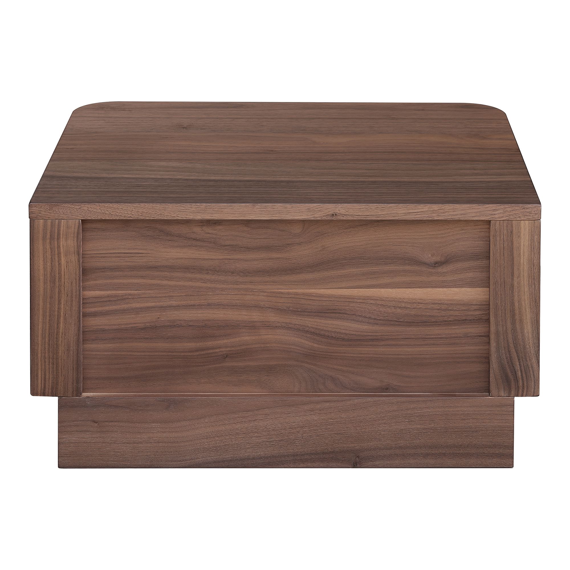 Javvy Curved Oak Pedestal Nightstand - Wooden Bazar