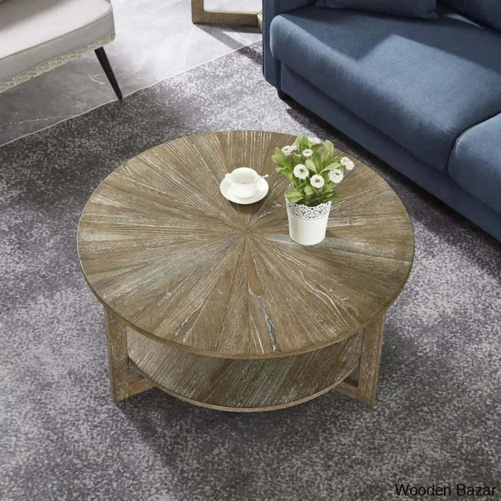 Rivi Coffee And Center Table Dark Brown