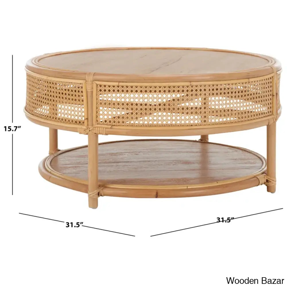 Rodanthe Solid Wood Top Coffee And Center Table