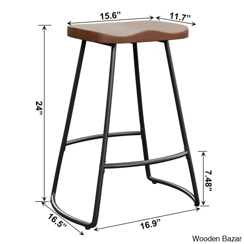 Rodriquesa Swivel Counter And Bar Stool With Metal Frame (Set Of 4)