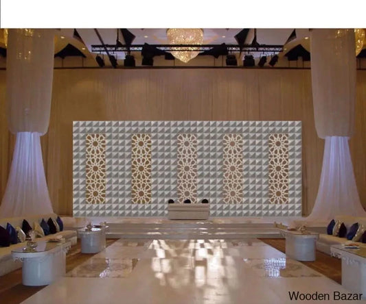 Ronaldo Contemporary Fiberglass Wedding Setup - Wooden Bazar