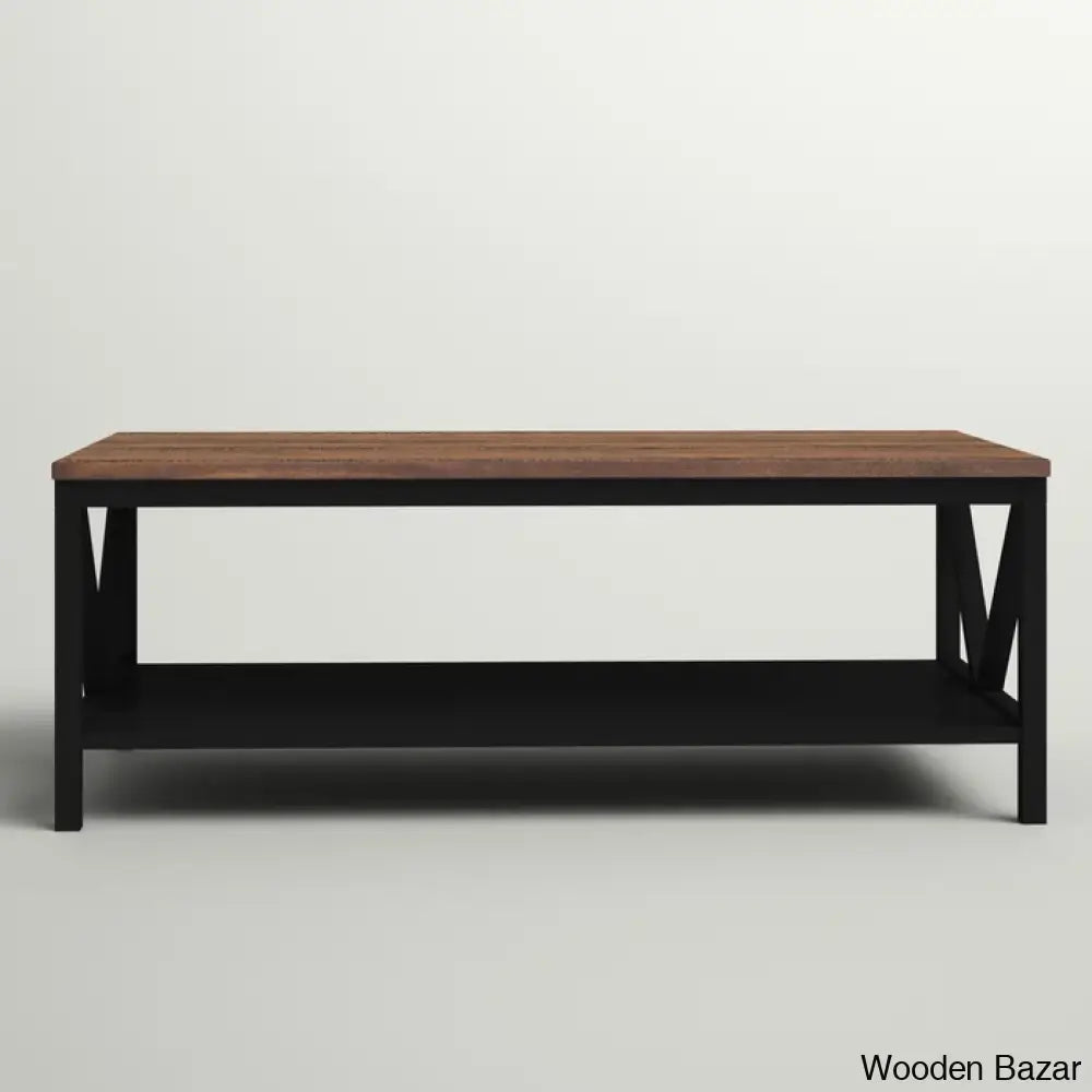 Rosa Solid Wood Top Coffee And Center Table