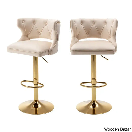 Rosdorf Swivel Adjustable Height Counter And Bar Stool (Set Of 2)