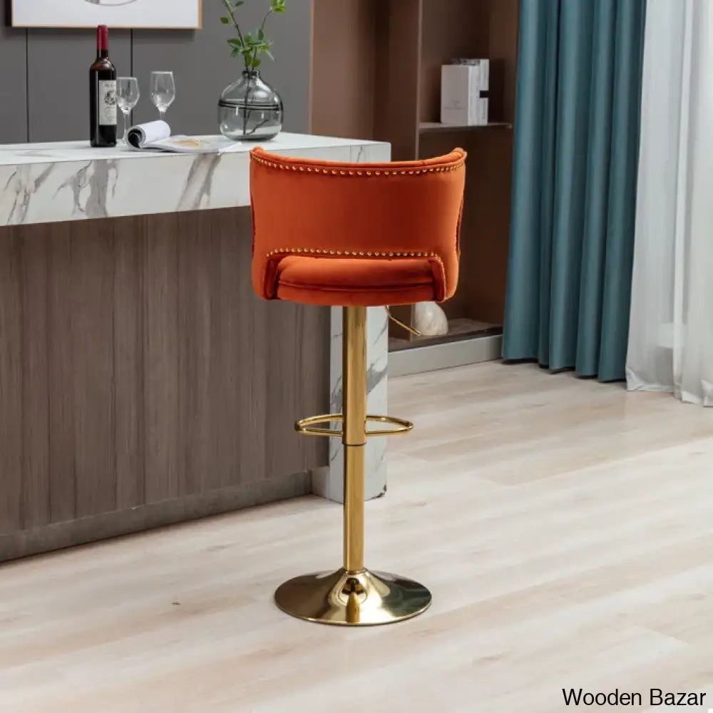 Rosdorf Swivel Adjustable Height Counter And Bar Stool (Set Of 2)