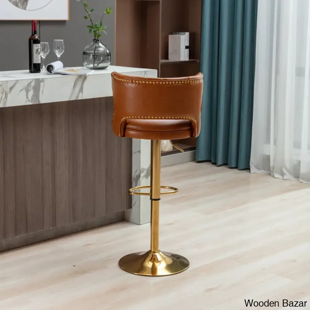 Rosdorf Swivel Adjustable Height Counter And Bar Stool (Set Of 2)