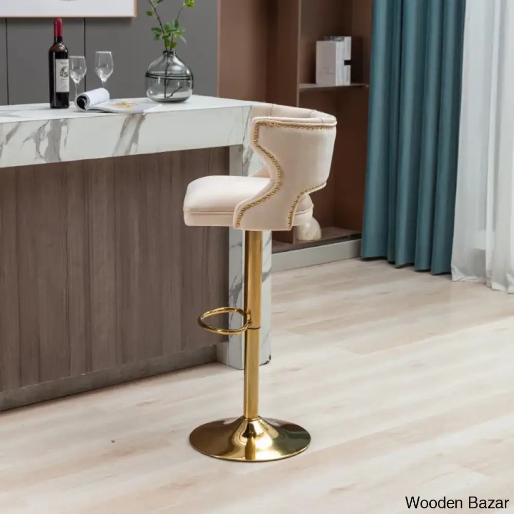 Rosdorf Swivel Adjustable Height Counter And Bar Stool (Set Of 2)