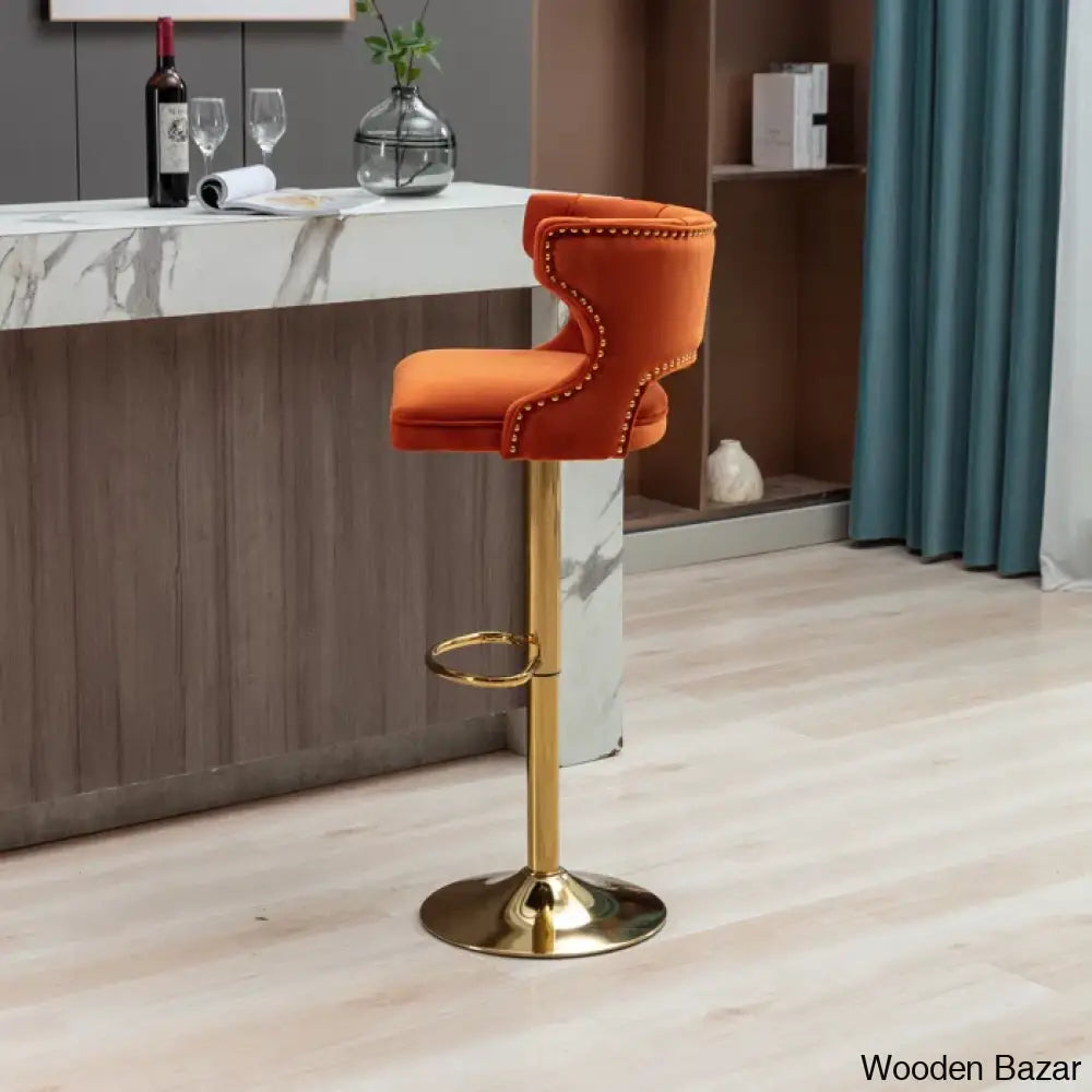 Rosdorf Swivel Adjustable Height Counter And Bar Stool (Set Of 2)