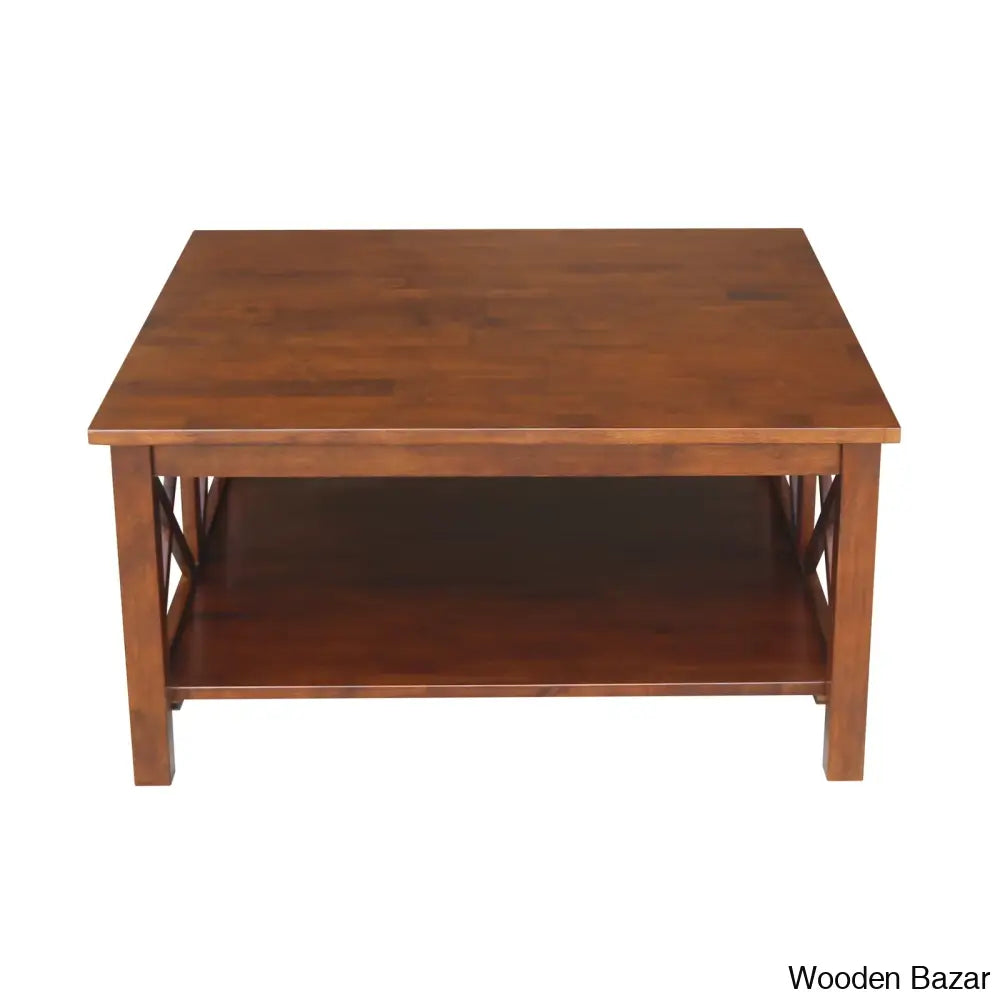 Rossitano Solid Wood Coffee And Center Table