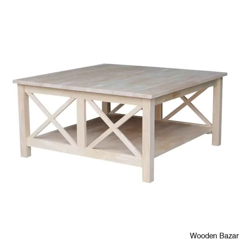 Rossitano Solid Wood Coffee And Center Table