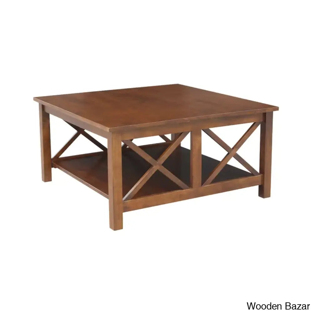 Rossitano Solid Wood Coffee And Center Table