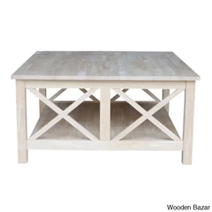 Rossitano Solid Wood Coffee And Center Table