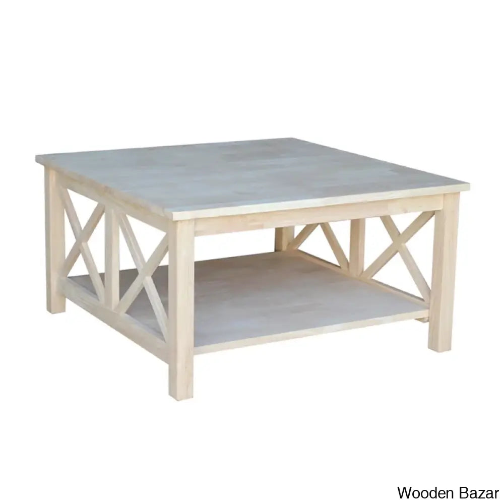 Rossitano Solid Wood Coffee And Center Table