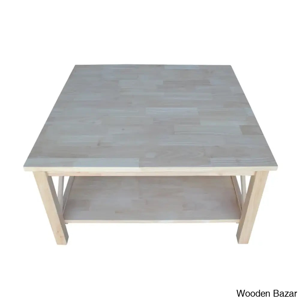 Rossitano Solid Wood Coffee And Center Table