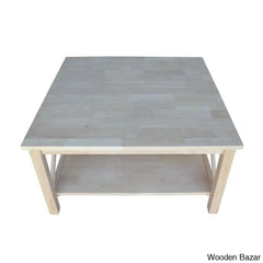Rossitano Solid Wood Coffee And Center Table