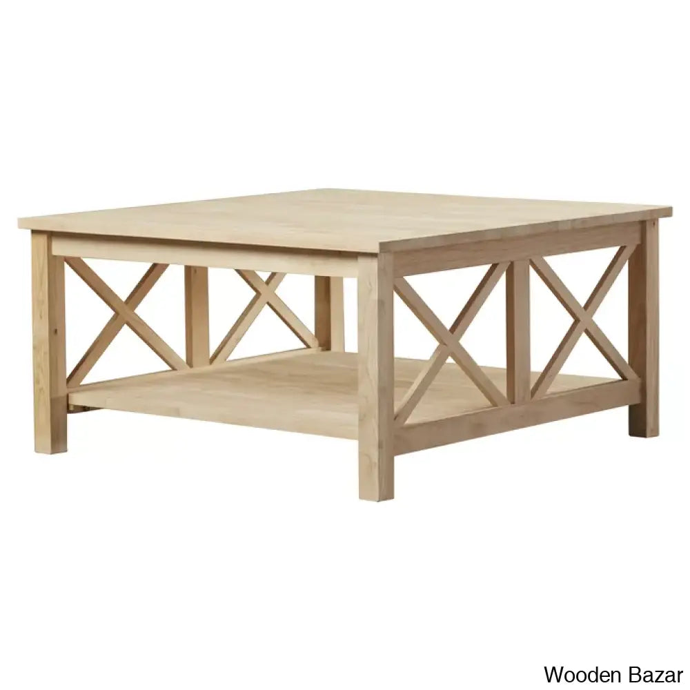 Rossitano Solid Wood Coffee And Center Table