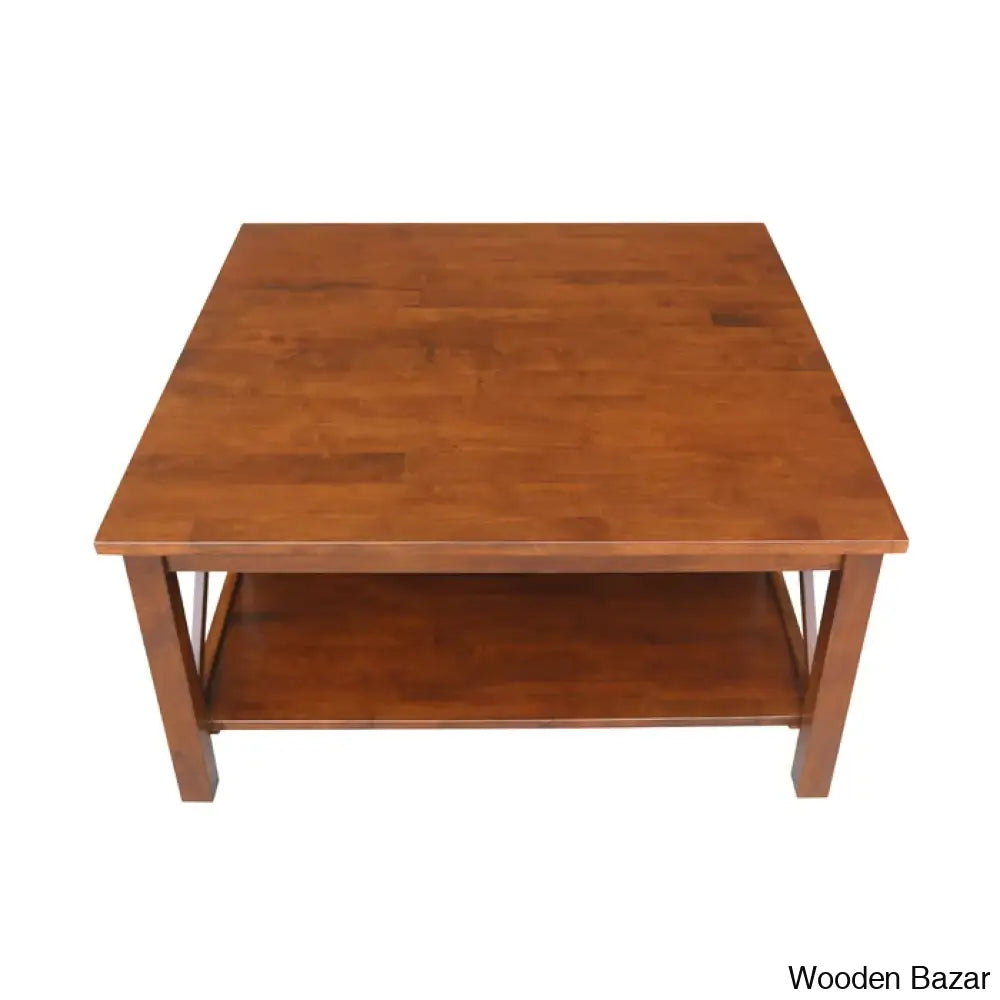 Rossitano Solid Wood Coffee And Center Table