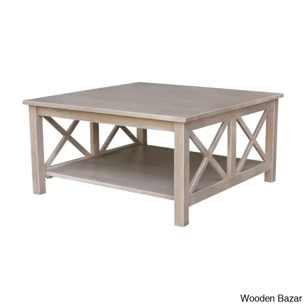 Rossitano Solid Wood Coffee And Center Table