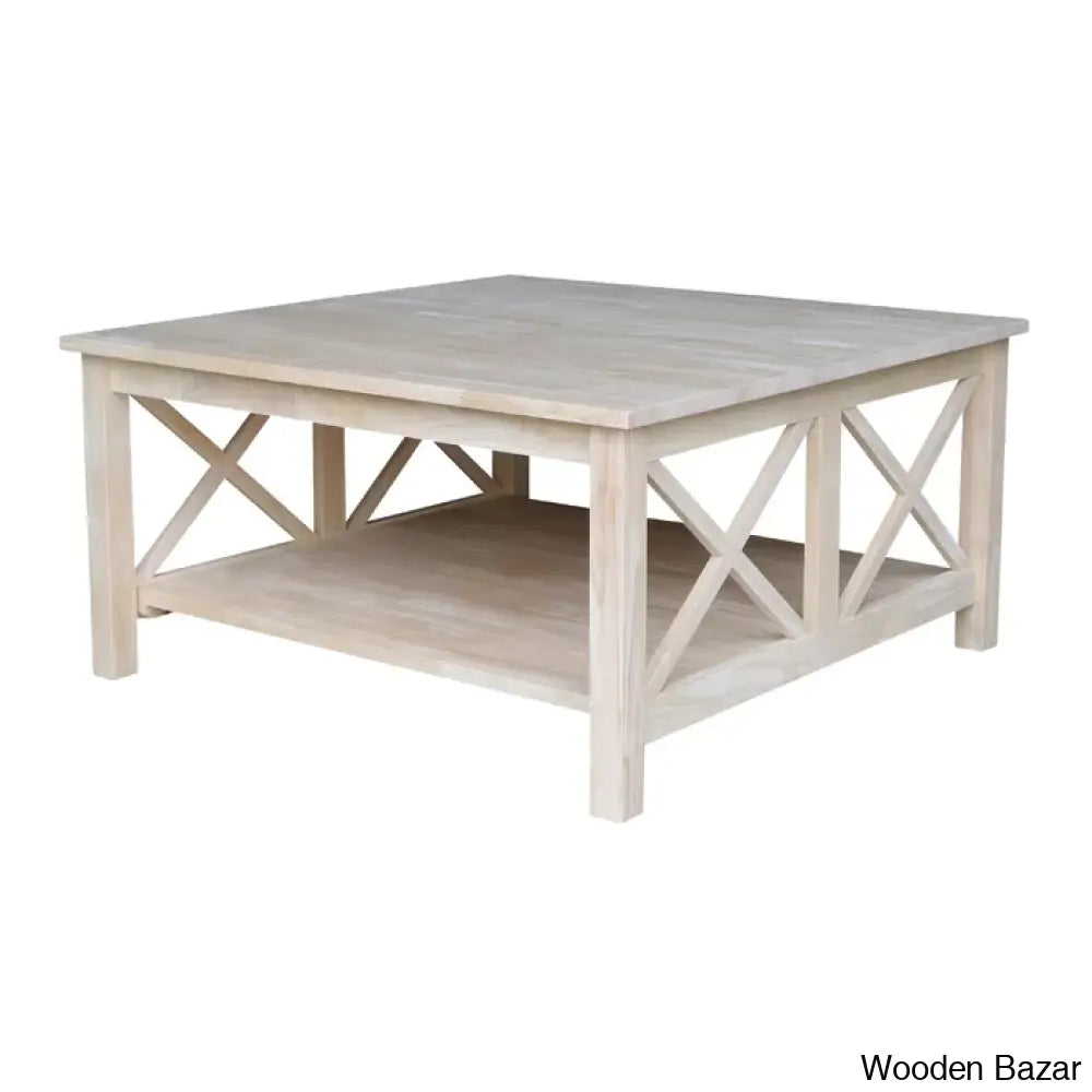 Rossitano Solid Wood Coffee And Center Table