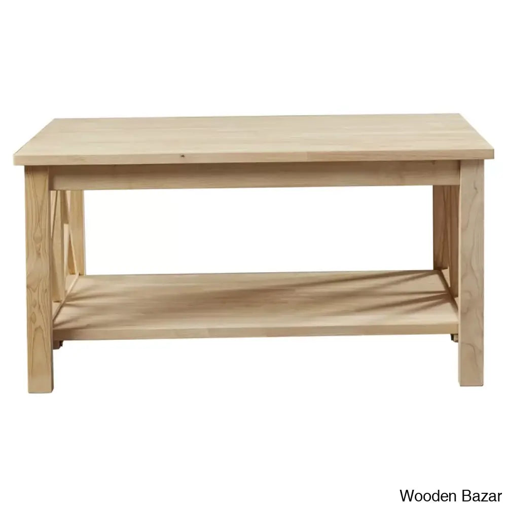 Rossitano Solid Wood Coffee And Center Table