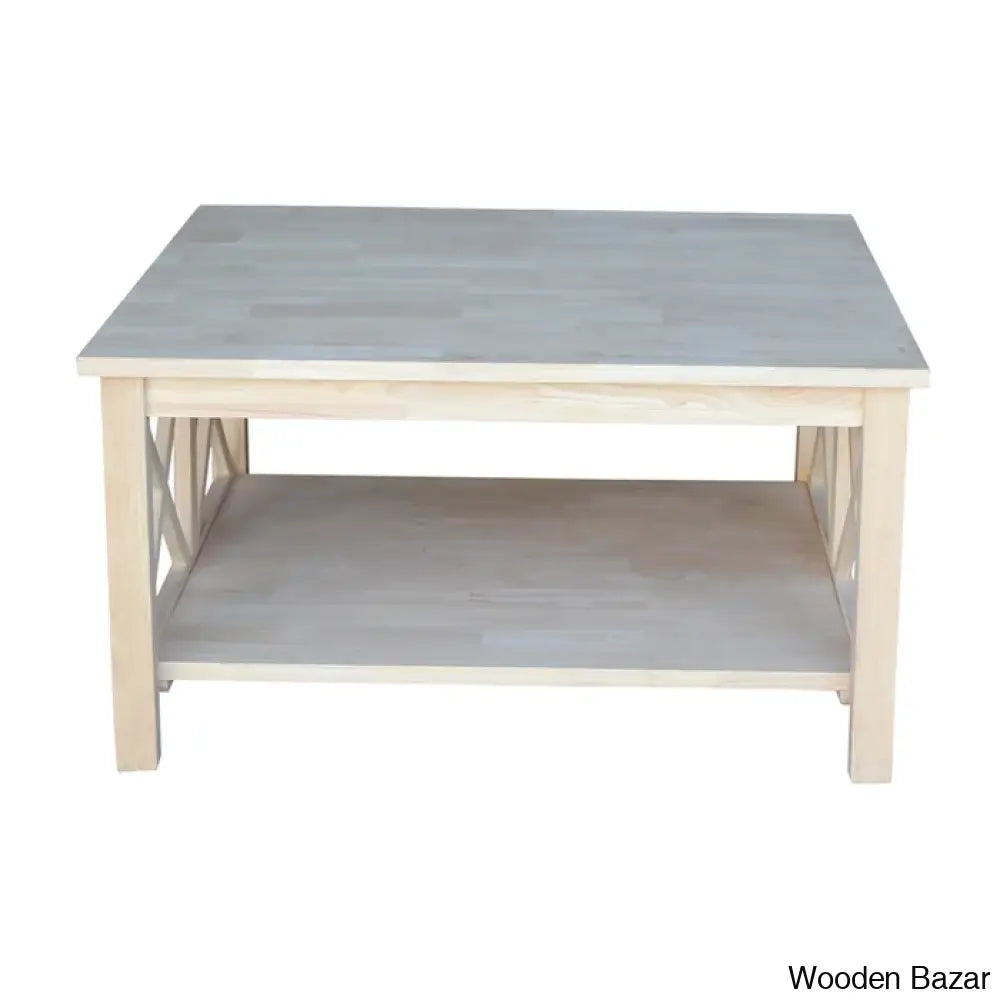 Rossitano Solid Wood Coffee And Center Table